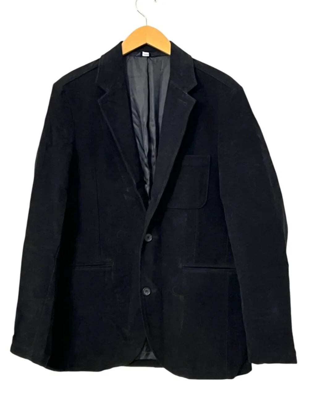 GAP Men's Black Corduroy Blazer Jacket Size S Two Button Sport Coat Y2K Minimal